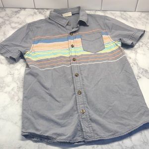 Crazy 8 Boy’s Striped Button Down SS Shirt